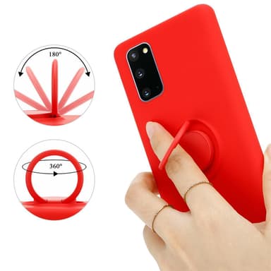 Deksel Samsung Galaxy S20 Ring Case (rød)