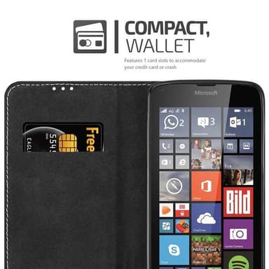 Nokia Lumia 640 Deksel Case Cover (svart)
