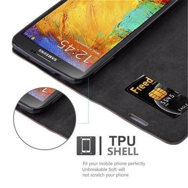 Samsung Galaxy NOTE 3 NEO lommebokdeksel case (brun)