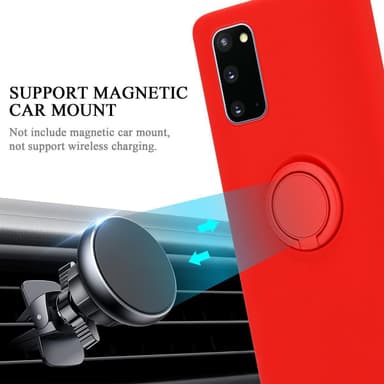 Deksel Samsung Galaxy S20 Ring Case (rød)