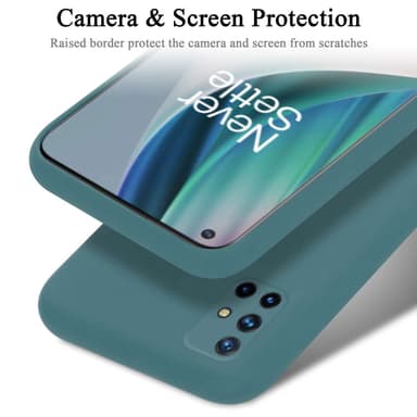 OnePlus Nord N10 5G silikondeksel case (Grønn)
