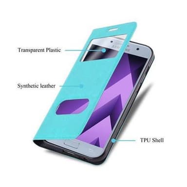 Samsung Galaxy A5 2017 lommebokdeksel cover (turkis)