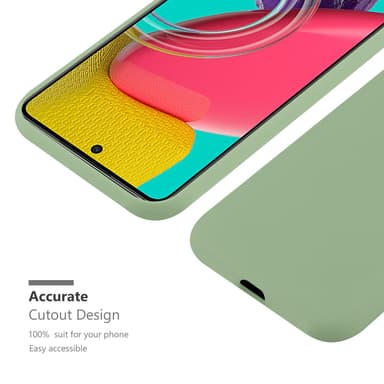 Deksel Samsung Galaxy M53 5G Silikon cover (grønn)