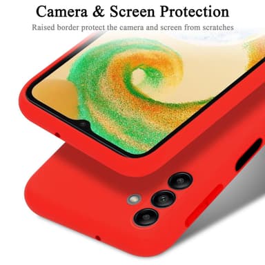 Samsung Galaxy A04s silikondeksel case (rød)
