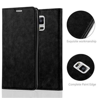 Samsung Galaxy NOTE 4 lommebokdeksel case (svart)