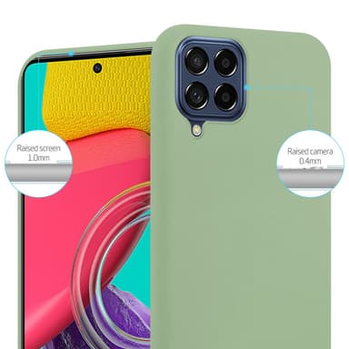 Deksel Samsung Galaxy M53 5G Silikon cover (grønn)