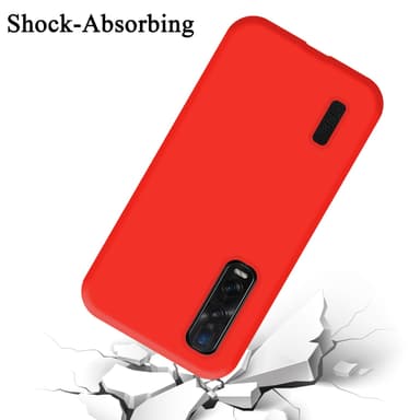 Oppo FIND X2 PRO silikondeksel case (rød)