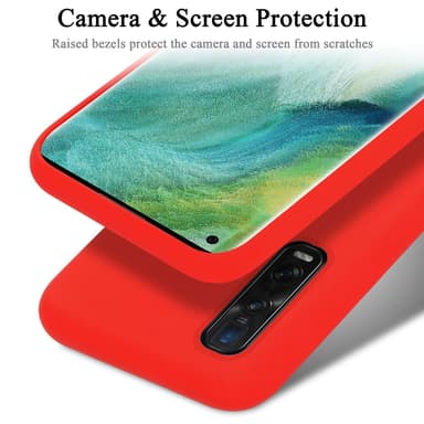Oppo FIND X2 PRO silikondeksel case (rød)