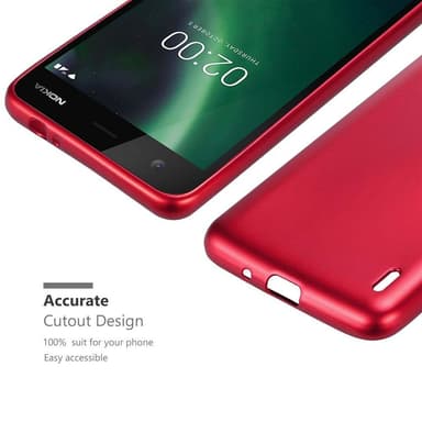 Deksel Nokia 2 2017 Case Cover (rød)