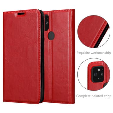 Google PIXEL 5 lommebokdeksel case (rød)