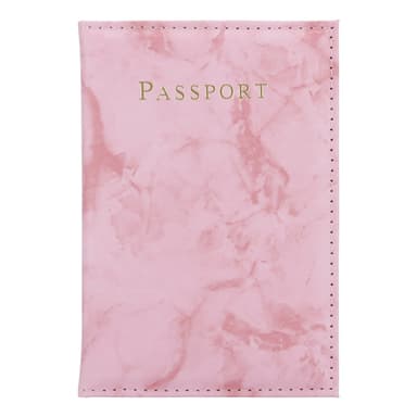 etui i kunstlær i 2 deler for beskyttelse av pass og