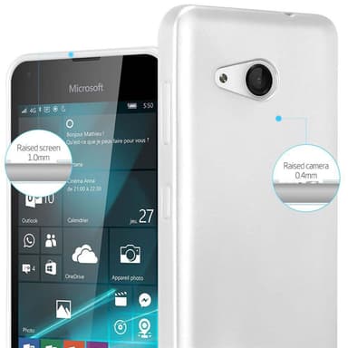 Deksel Nokia Lumia 550 Case Cover (sølv)