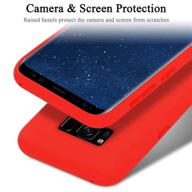 Samsung Galaxy S8 PLUS silikondeksel case (rød)