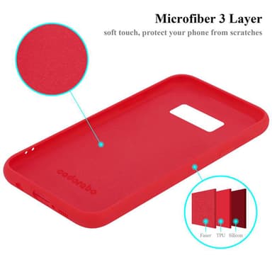 Samsung Galaxy S8 PLUS silikondeksel case (rød)