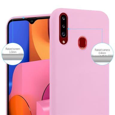 Deksel Samsung Galaxy A20s Silikon cover (rosa)