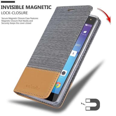 Huawei Y5 2017 / Y6 2017 lommebokdeksel etui (grå)