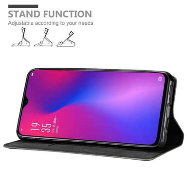 Oppo R17 lommebokdeksel case (brun)