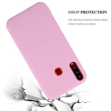 Deksel Samsung Galaxy A20s Silikon cover (rosa)