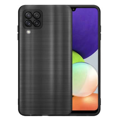 Samsung Galaxy A22 4G Silikondeksel Beskyttelse (svart)