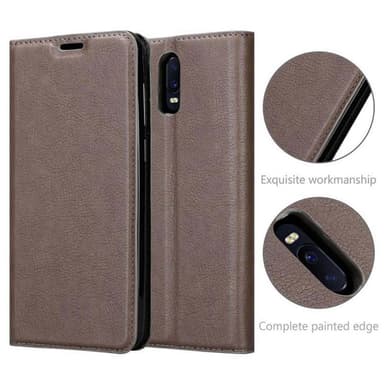 Oppo R17 lommebokdeksel case (brun)
