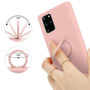 Deksel Samsung Galaxy S20 PLUS Ring Case (rosa)