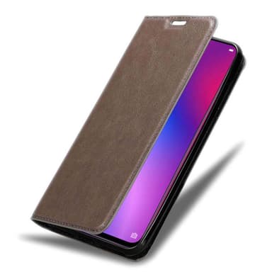 Oppo R17 lommebokdeksel case (brun)