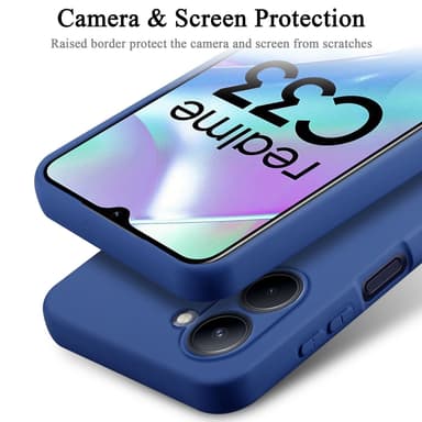 Realme C33 silikondeksel case (Blå)