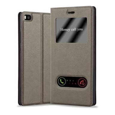 Huawei P8 lommebokdeksel cover (brun)