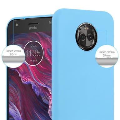 Deksel Motorola MOTO X4 Silikon cover (blå)
