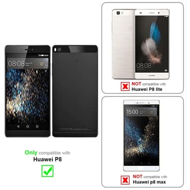 Huawei P8 lommebokdeksel etui (grå)