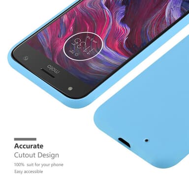Deksel Motorola MOTO X4 Silikon cover (blå)