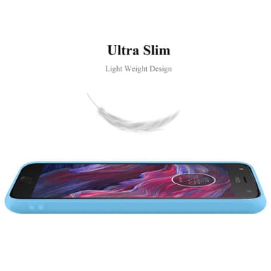Deksel Motorola MOTO X4 Silikon cover (blå)