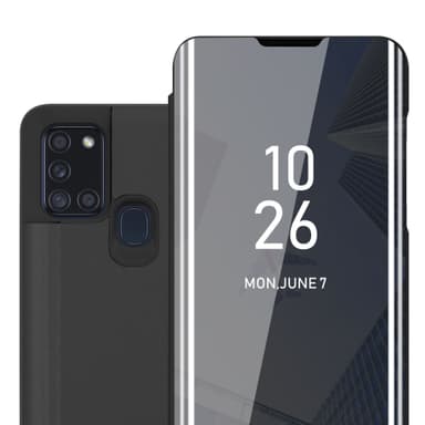 Samsung Galaxy A21s lommebokdeksel etui (svart)