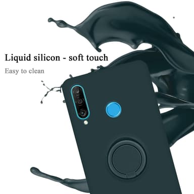 Deksel Huawei P30 LITE Ring Case (grønn)