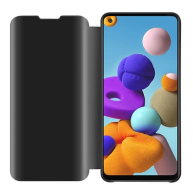 Samsung Galaxy A21s lommebokdeksel etui (svart)