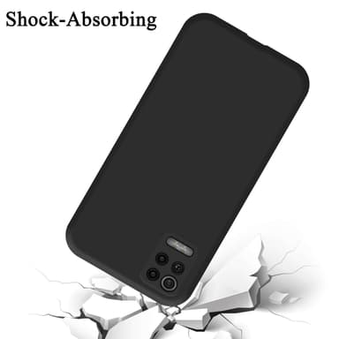 LG K52 / K62 / Q52 silikondeksel case (Svart)