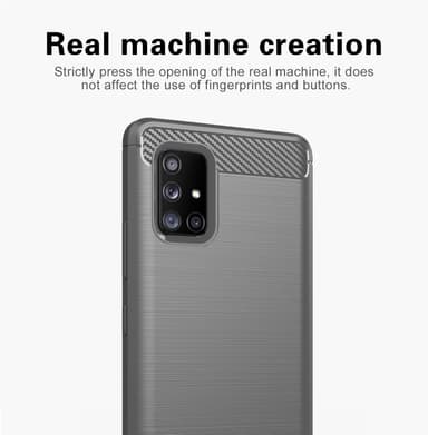 Deksel Samsung Galaxy A71 4G ultra slim (grå)
