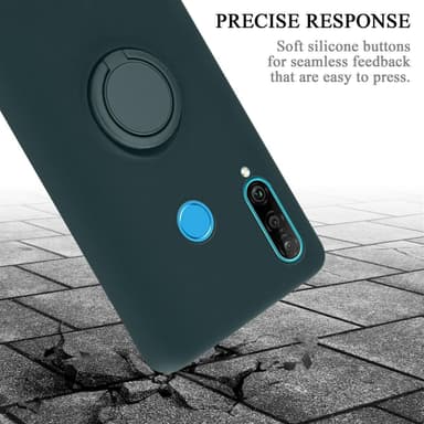 Deksel Huawei P30 LITE Ring Case (grønn)