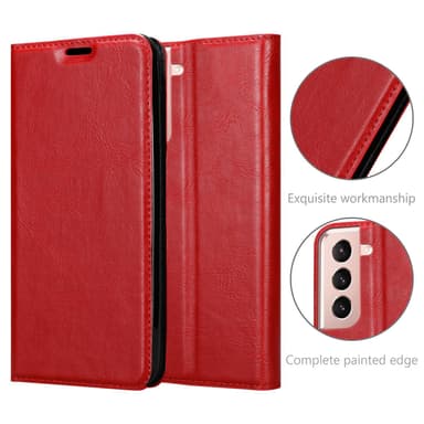 Samsung Galaxy S21 5G lommebokdeksel case (rød)