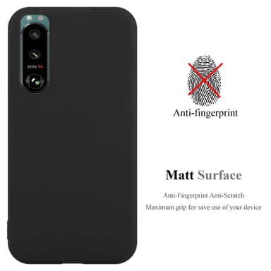Deksel Sony Xperia 5 III Silikon cover (Svart)