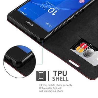 Sony Xperia Z3 lommebokdeksel case (brun)