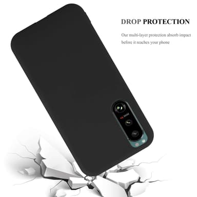 Deksel Sony Xperia 5 III Silikon cover (Svart)