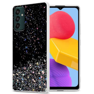 Samsung Galaxy M13 4G Silikondeksel Glitter (Svart)