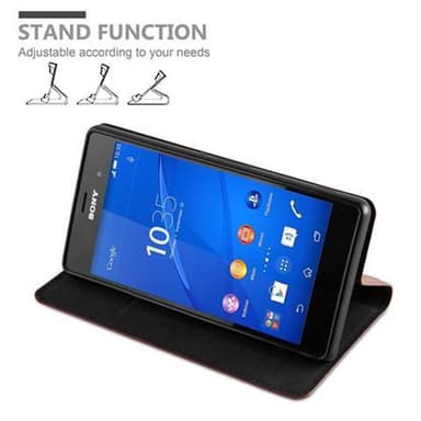 Sony Xperia Z3 lommebokdeksel case (brun)