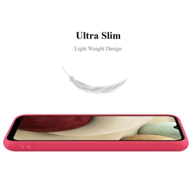 Deksel Samsung Galaxy A12 / M12 Silikon cover (rød)