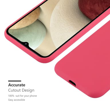Deksel Samsung Galaxy A12 / M12 Silikon cover (rød)