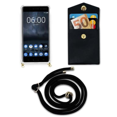 Nokia 5 2017 Deksel med Halskjede (svart)