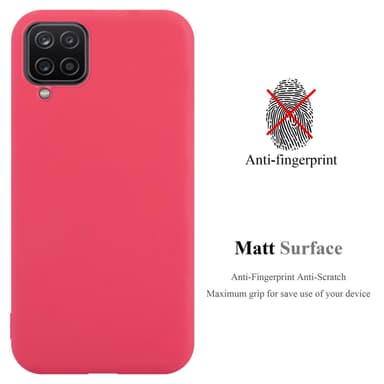 Deksel Samsung Galaxy A12 / M12 Silikon cover (rød)