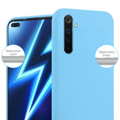 Deksel Realme 6 PRO Silikon cover (blå)