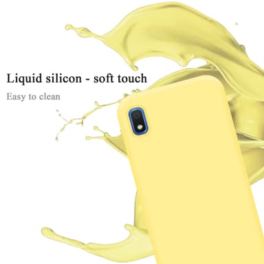 Samsung Galaxy A10 / M10 silikondeksel case (gul)